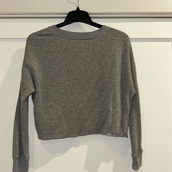 Columbia Pictures Gray Crop Sweatshirt - Picture 4 of 4